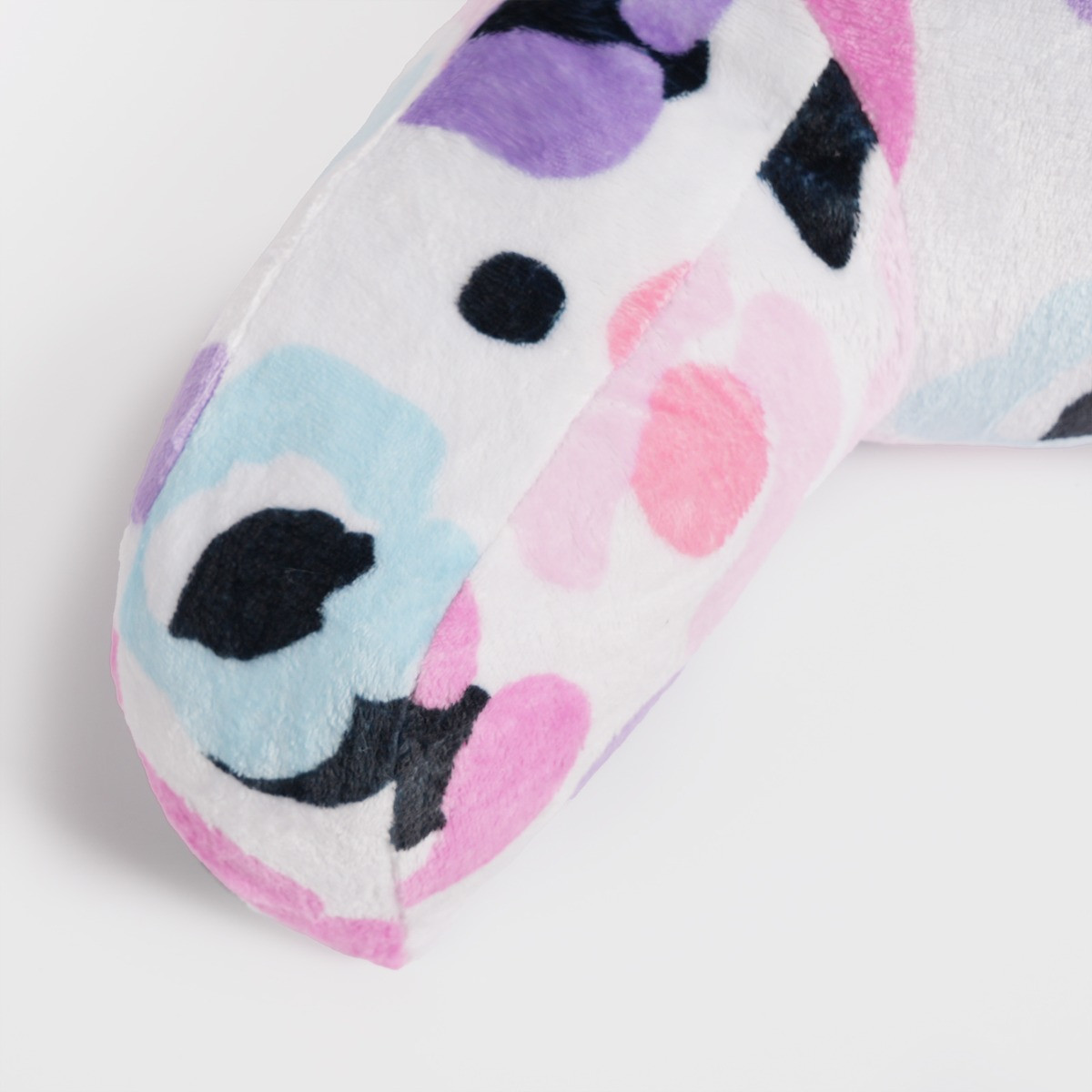 OHS Kids Leopard Fleece Cuddle Cushion - Multi>