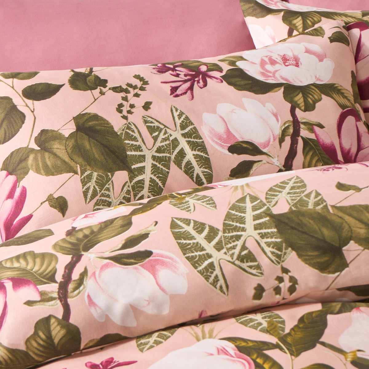 OHS Floral Botanics Duvet Cover Set, Blush - Superking>