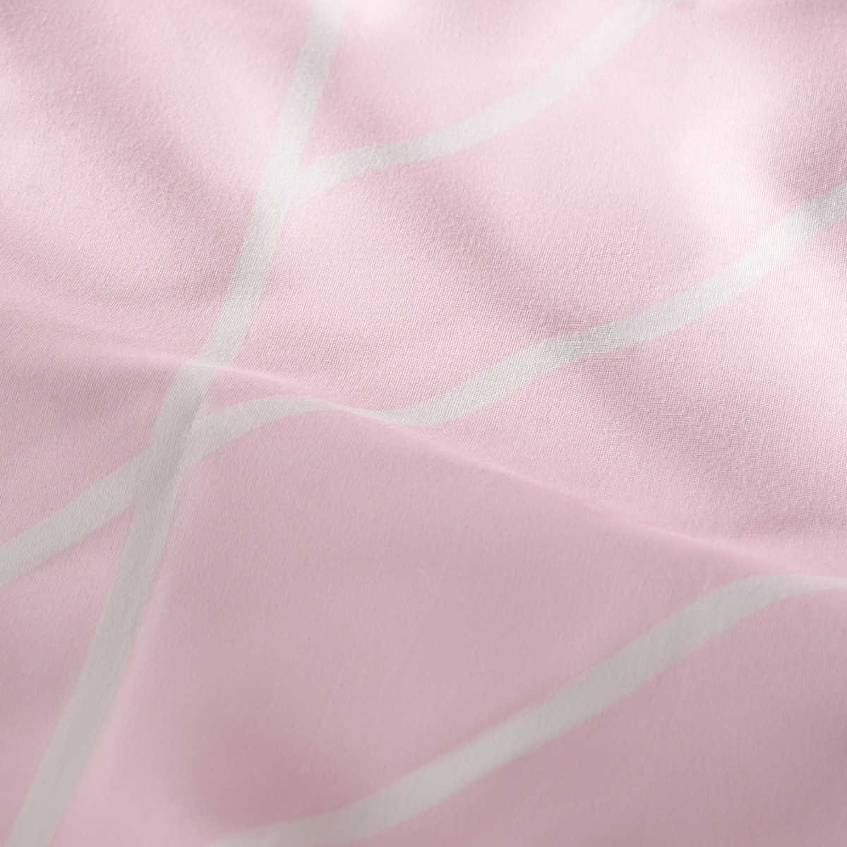 OHS Abstract Geometric Marble Print Duvet Cover Set, Blush - King>