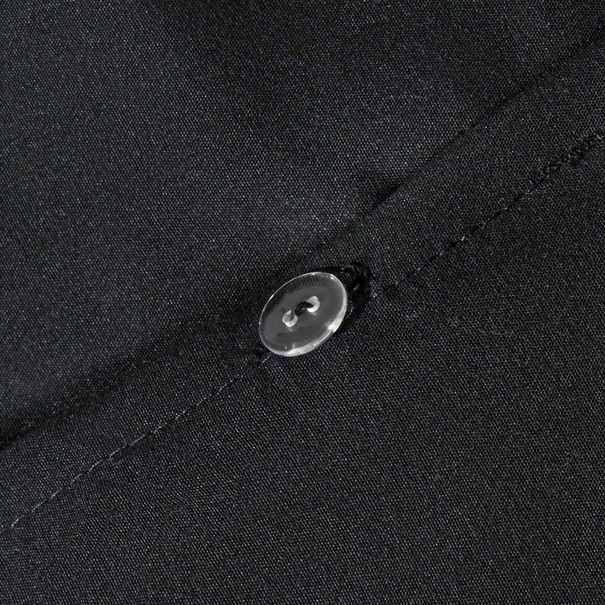 OHS Frill Edge Duvet Cover Set - Black>