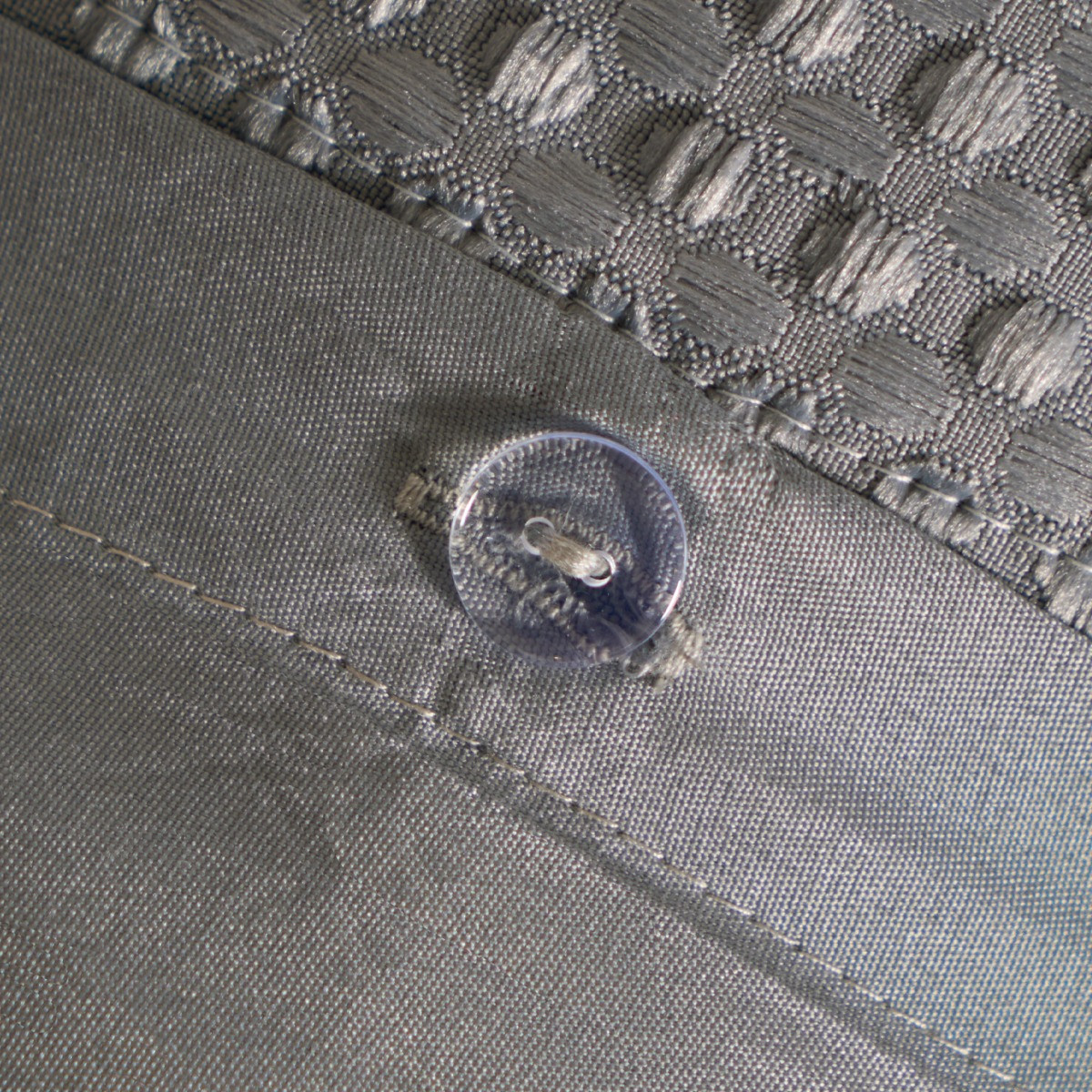 OHS Waffle Textured Duvet Cover Set, Grey Double