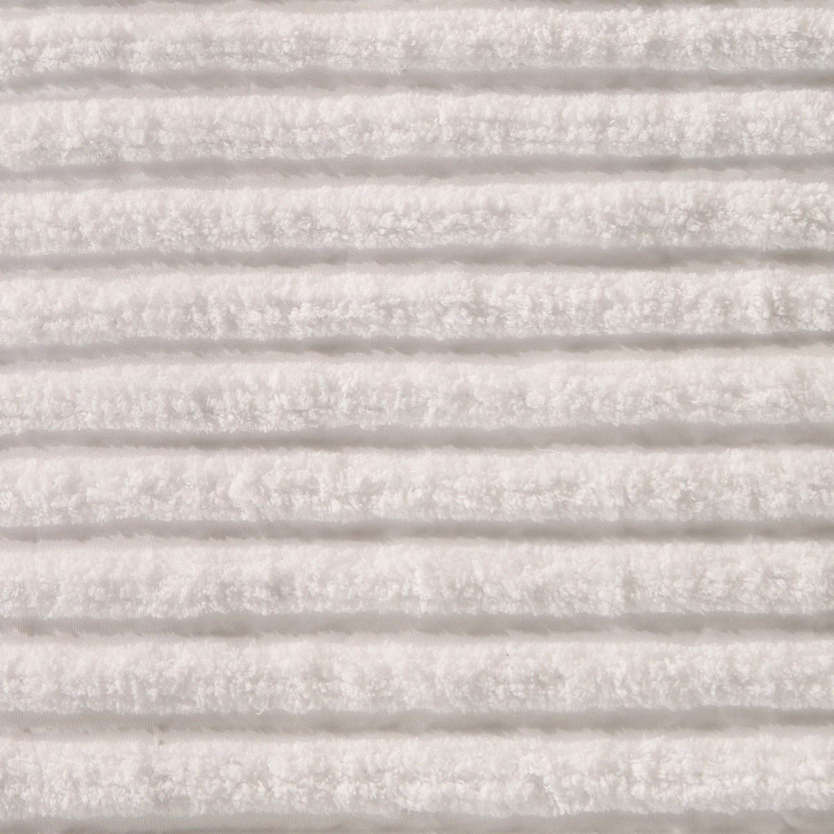 OHS Tufted Stripes Duvet Cover Set, White - King>