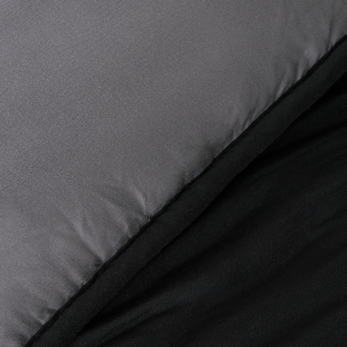 OHS Coverless 10.5 Tog Reversible Duvet & Pillowcase, Black/Grey - Double>