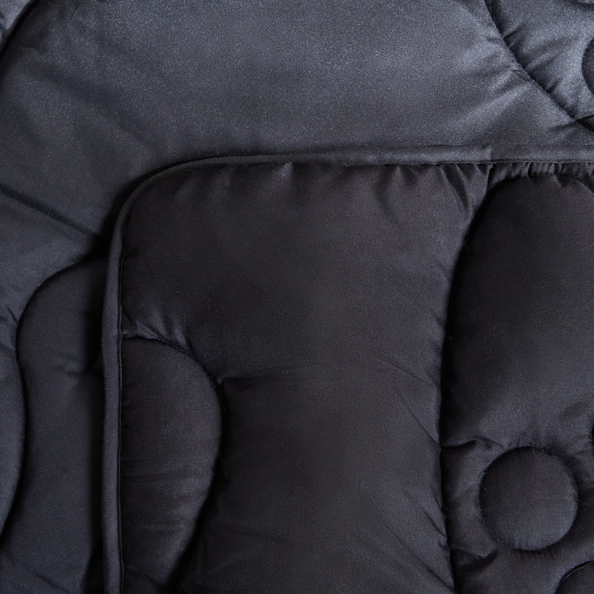 OHS Coverless Gaming Quilted 7.5 Tog Duvet Set, Black - Double>