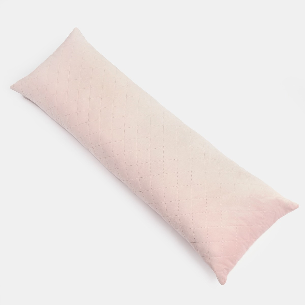 OHS Matte Velvet Pinsonic Bolster Pillow - Blush>