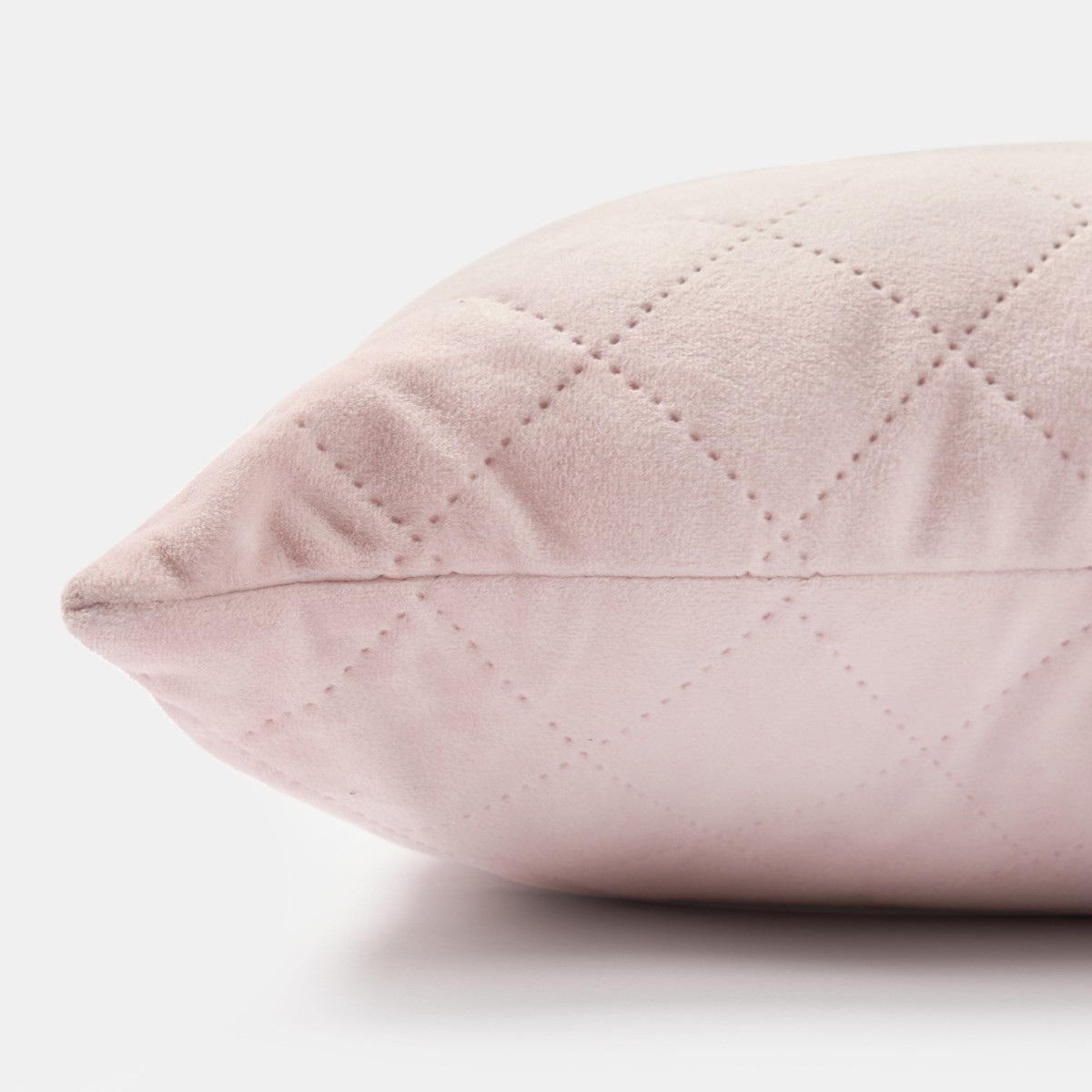 OHS Matte Velvet Pinsonic Bolster Pillow - Blush>