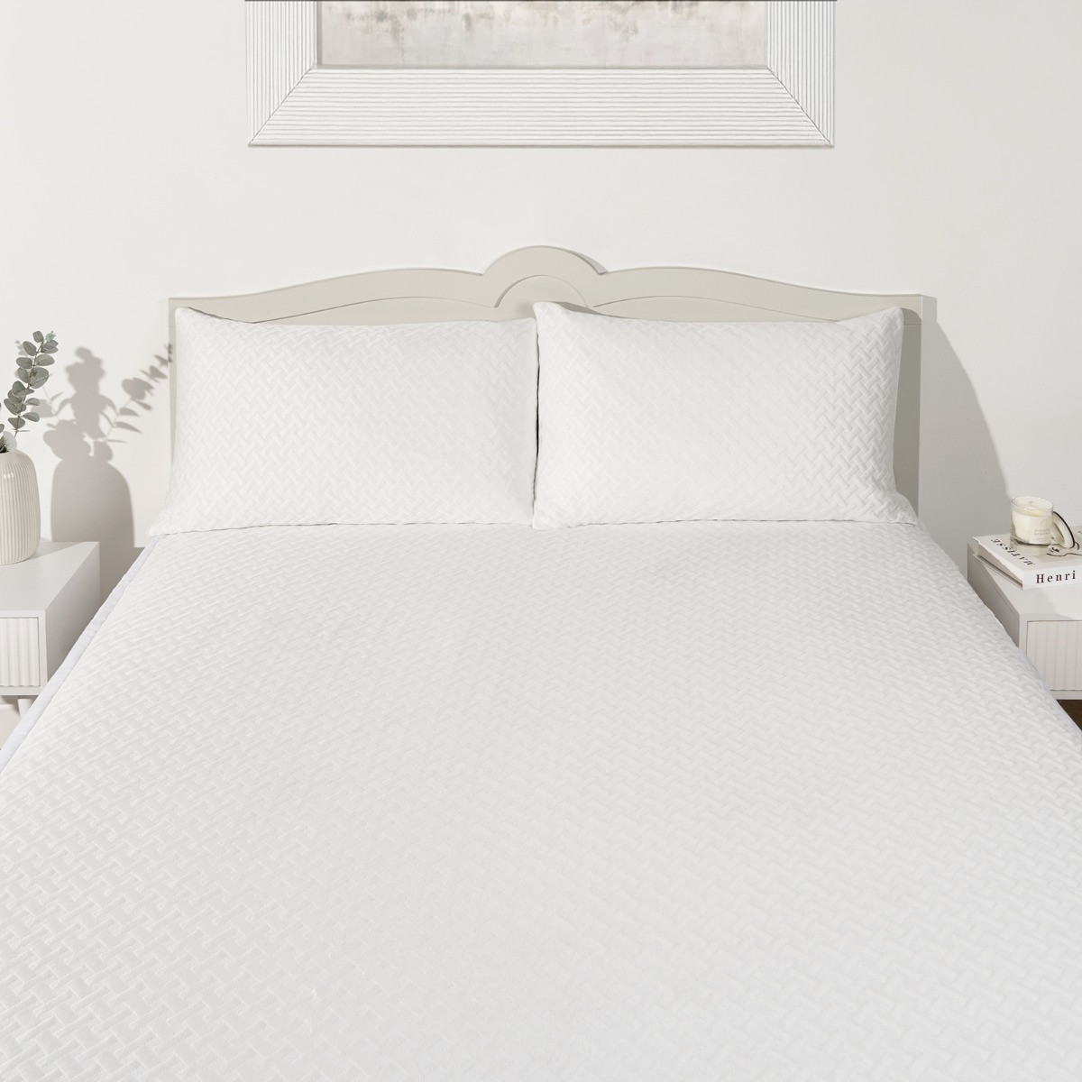 OHS Cooling Pillow Protectors, White - 2 Pack>