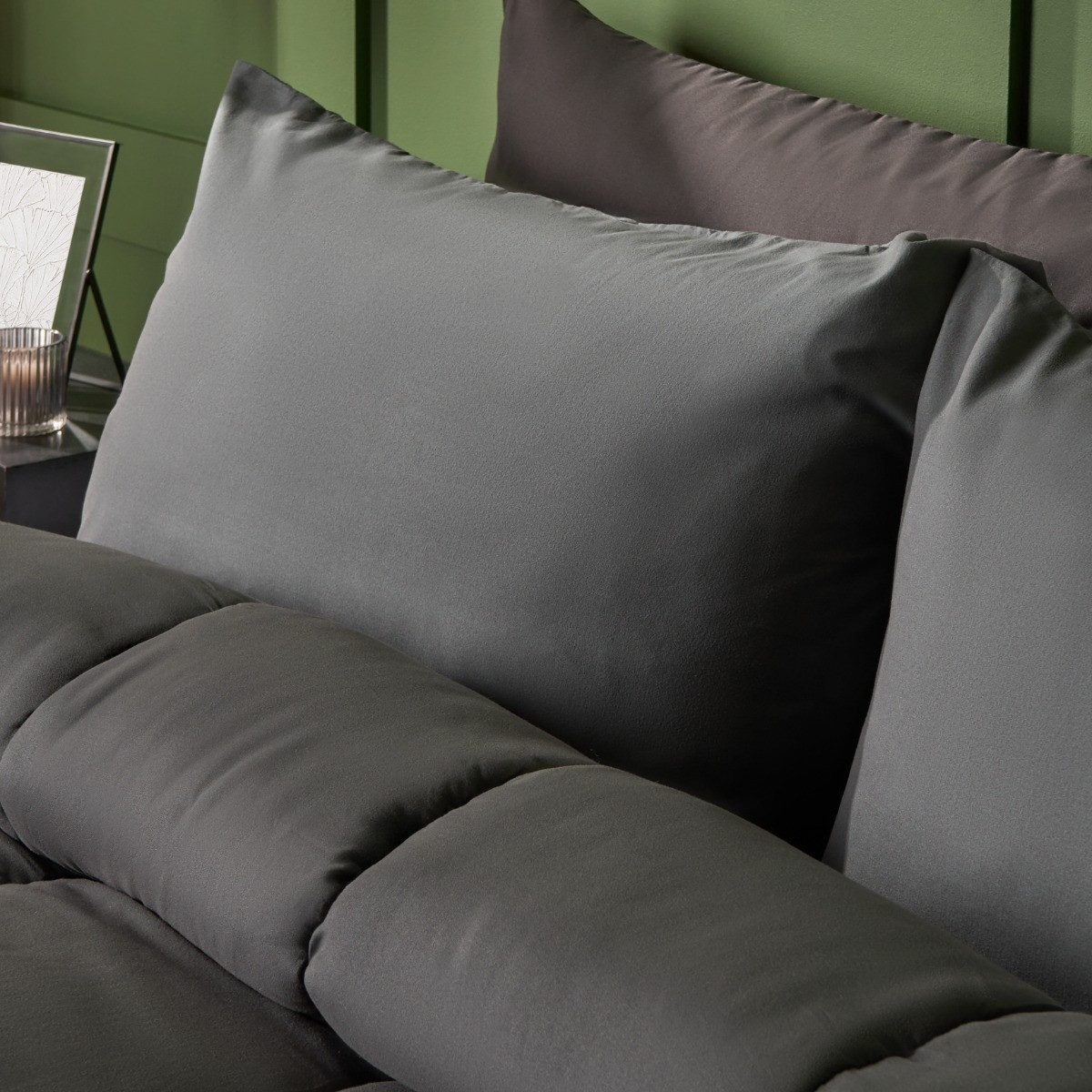 OHS Coverless 10.5 Tog Duvet Set, Grey - King>