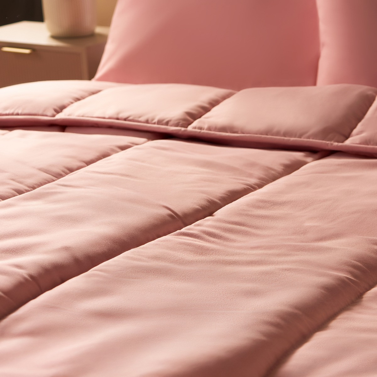 OHS Coverless 10.5 Tog Duvet & Pillowcase - Blush>