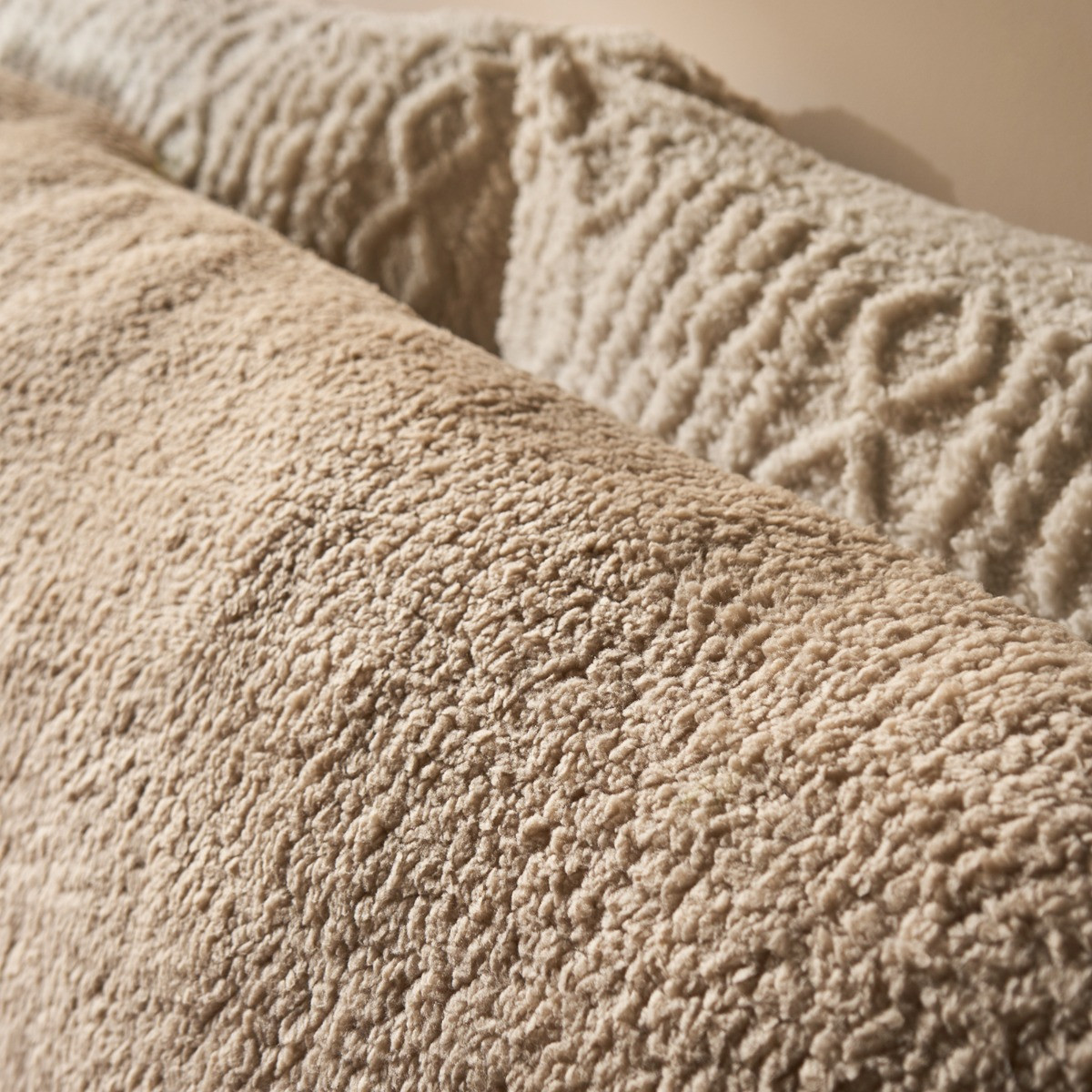 OHS Teddy Bolster Pillow - Natural>