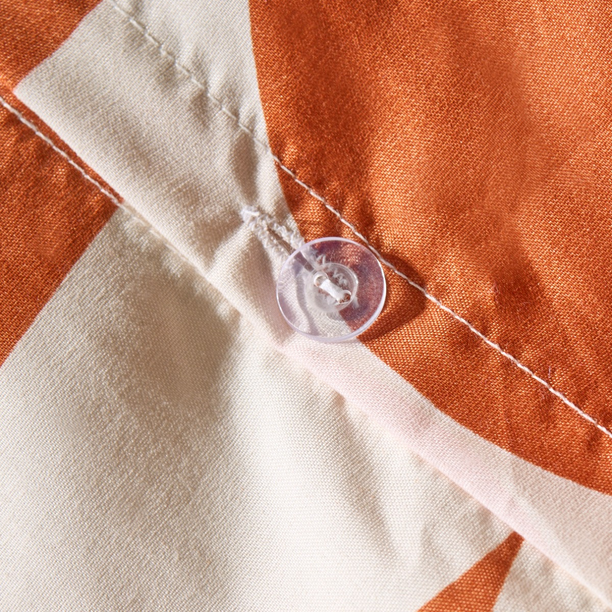 OHS Moroccan Abstract Duvet Cover Set, Rust/Natural - King>