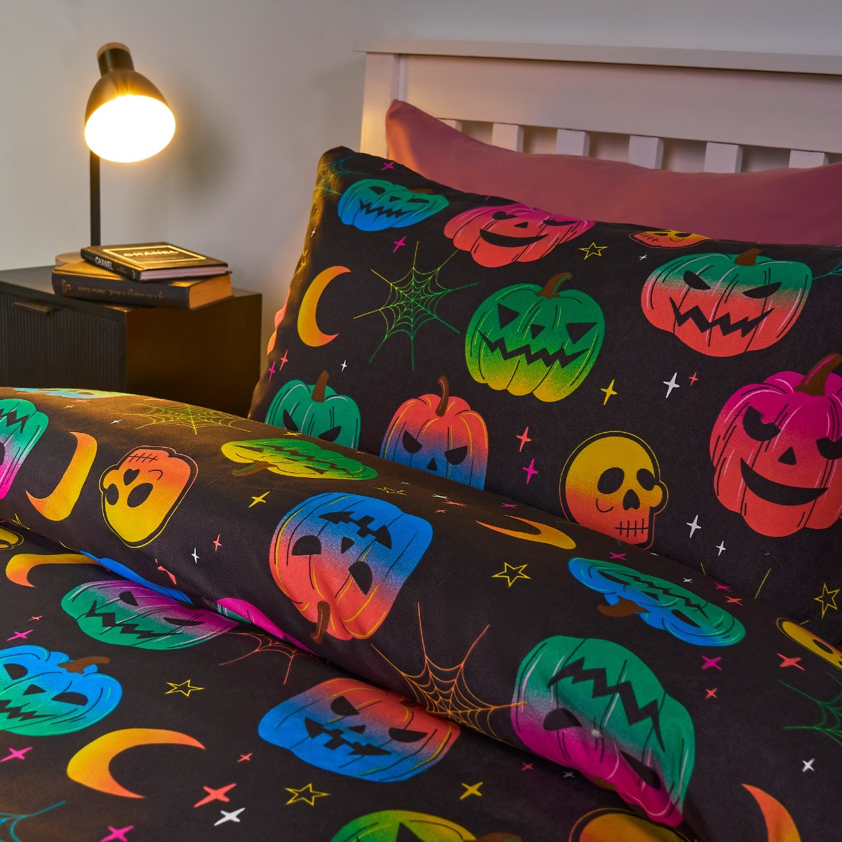 OHS Halloween Duvet Set - Black>