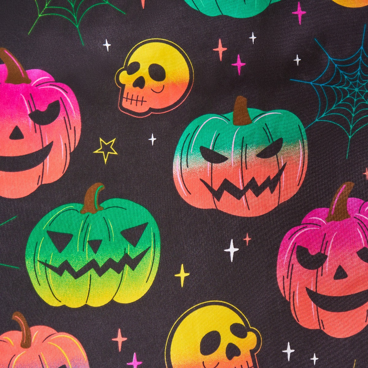 OHS Halloween Duvet Set, Black - Double>