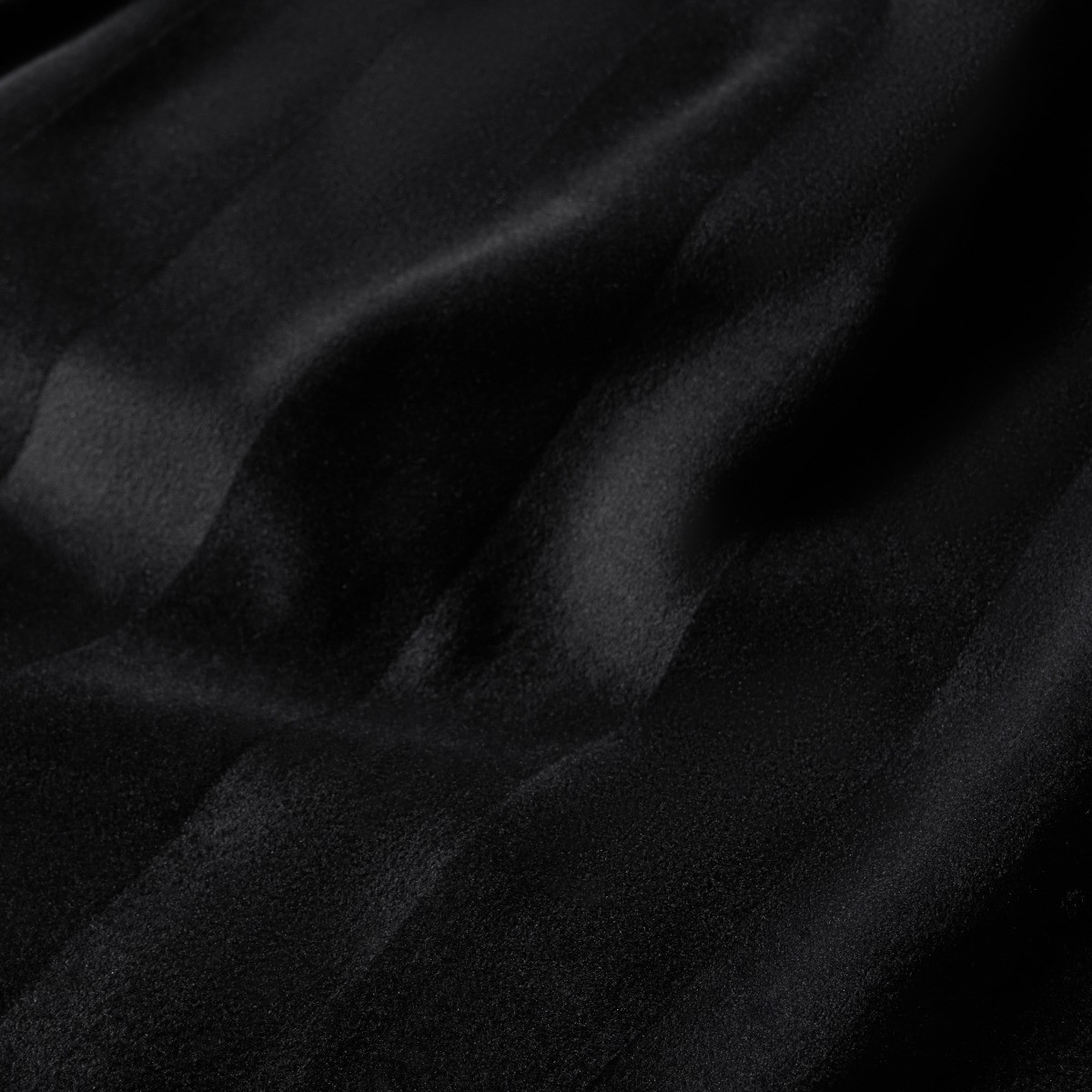 OHS Velvet Stripe Duvet Cover Set, Black - King>