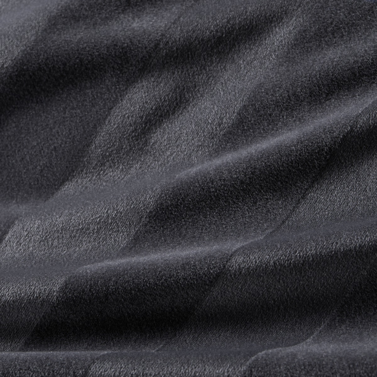 OHS Velvet Stripe Duvet Cover Set - Charcoal>