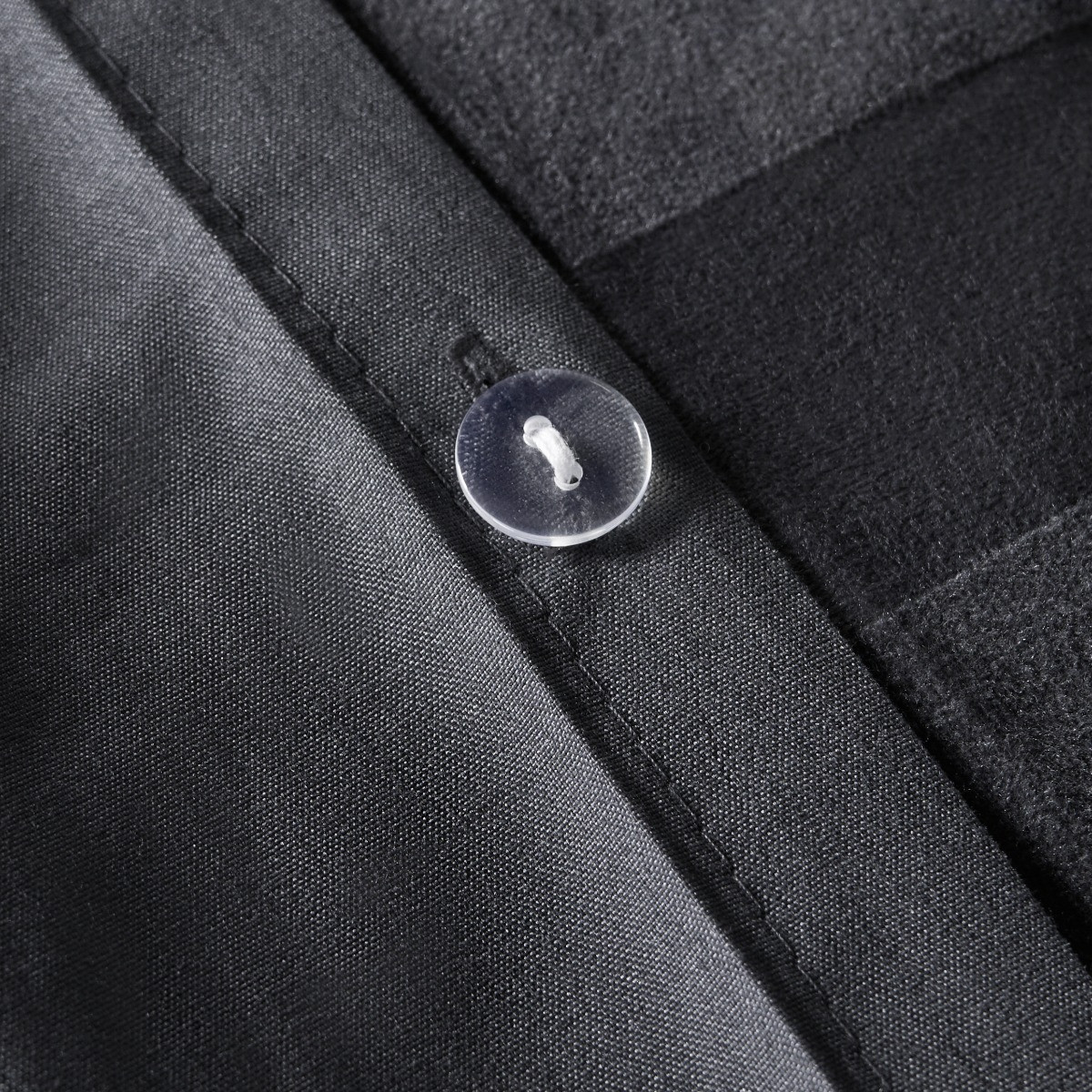 OHS Velvet Stripe Duvet Cover Set, Charcoal - King>