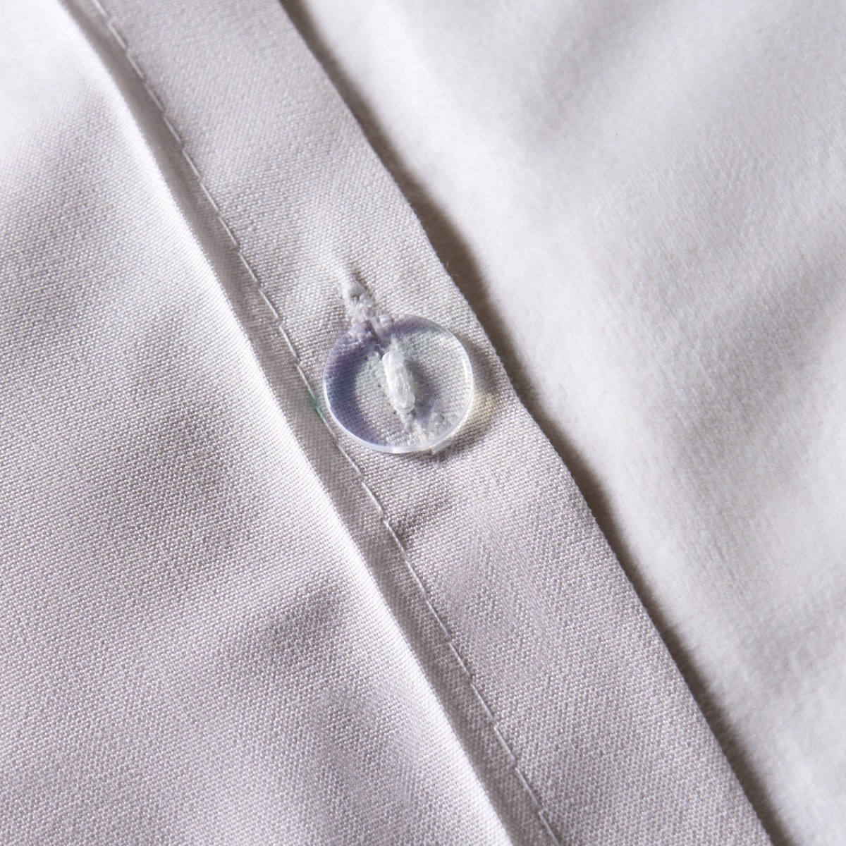 OHS Velvet Stripe Duvet Cover Set - Cream>