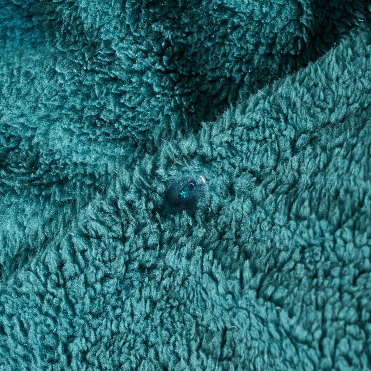 OHS Teddy Fleece Duvet Cover Set, Teal - Superking>