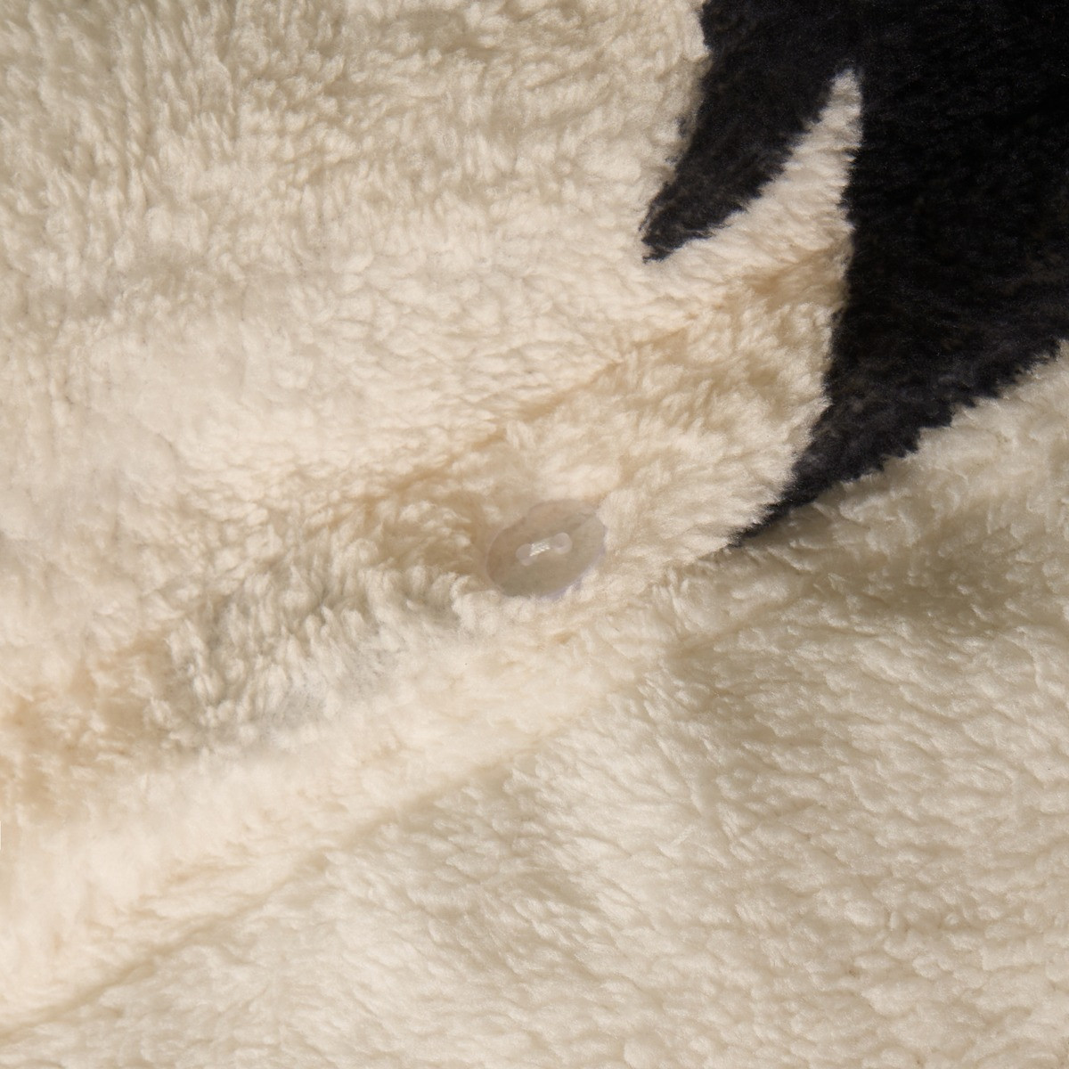 OHS Christmas Tree Print Teddy Duvet Cover Set, Monochrome - King>
