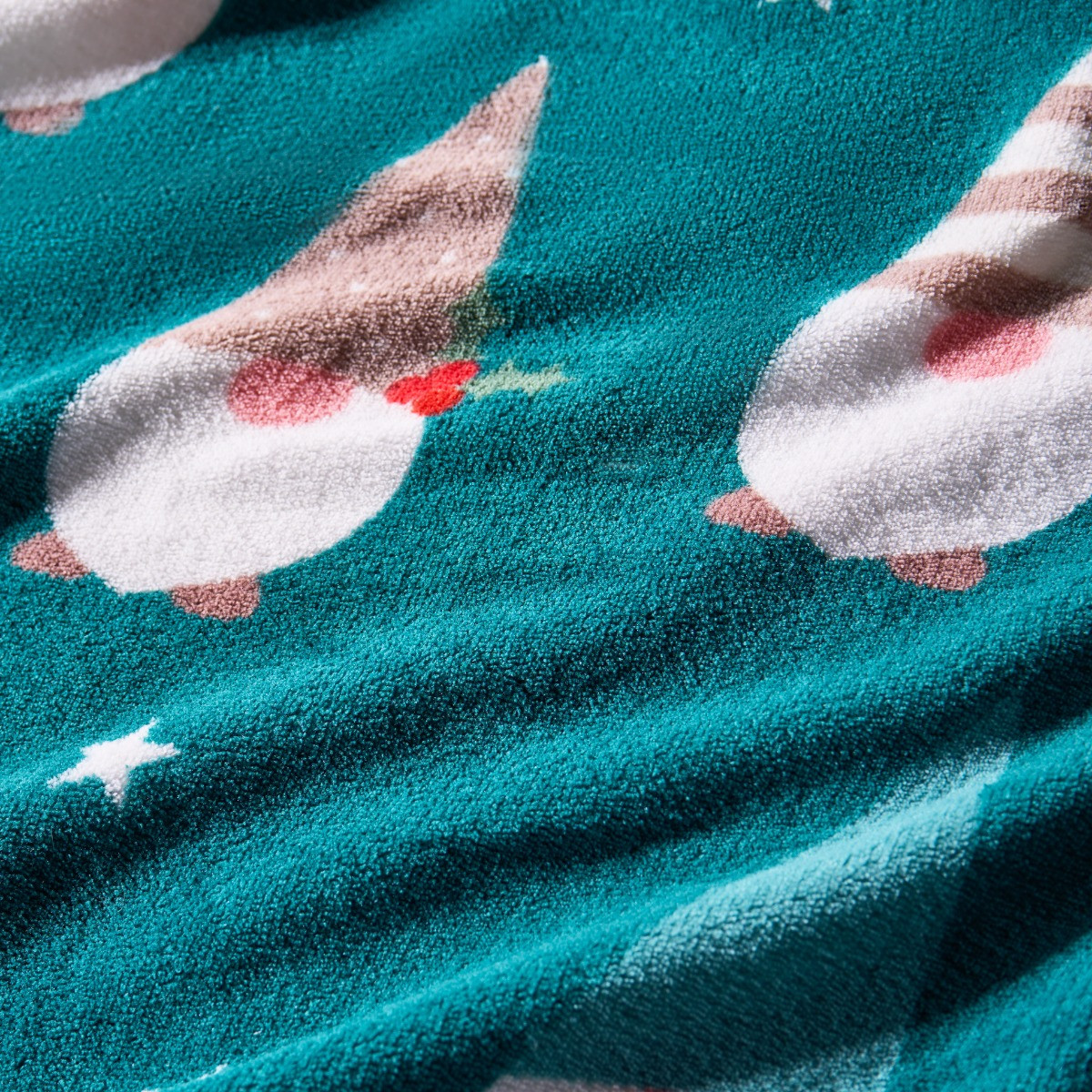 OHS Gonk Fleece Duvet Cover Set, Green - King>