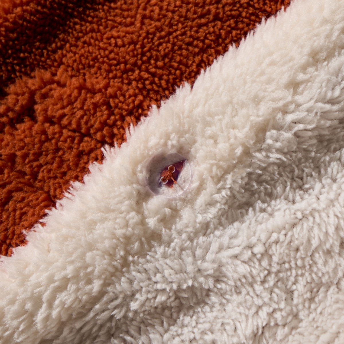 OHS Tufted Pumpkin Teddy Duvet Cover Set, Burnt Orange - King>