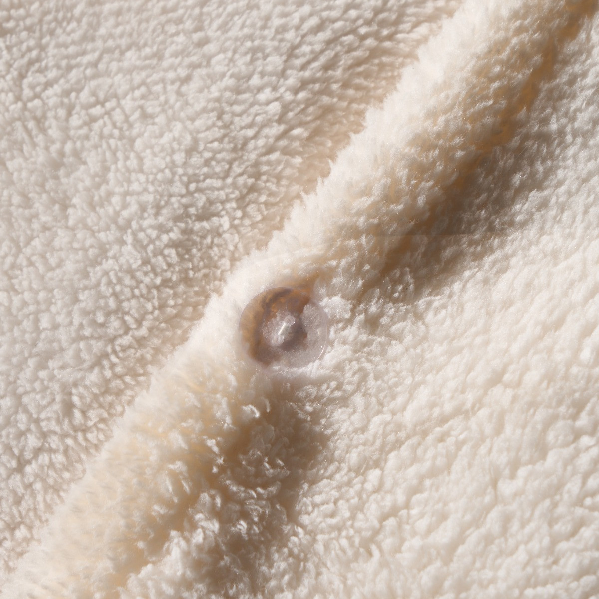 OHS Tufted Gonk Teddy Duvet Cover Set - Cream>