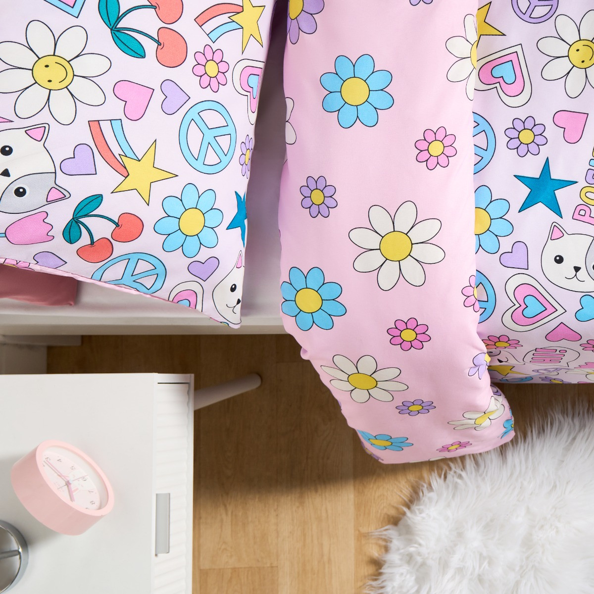 OHS Positive Vibes Duvet Cover Set - Multi>