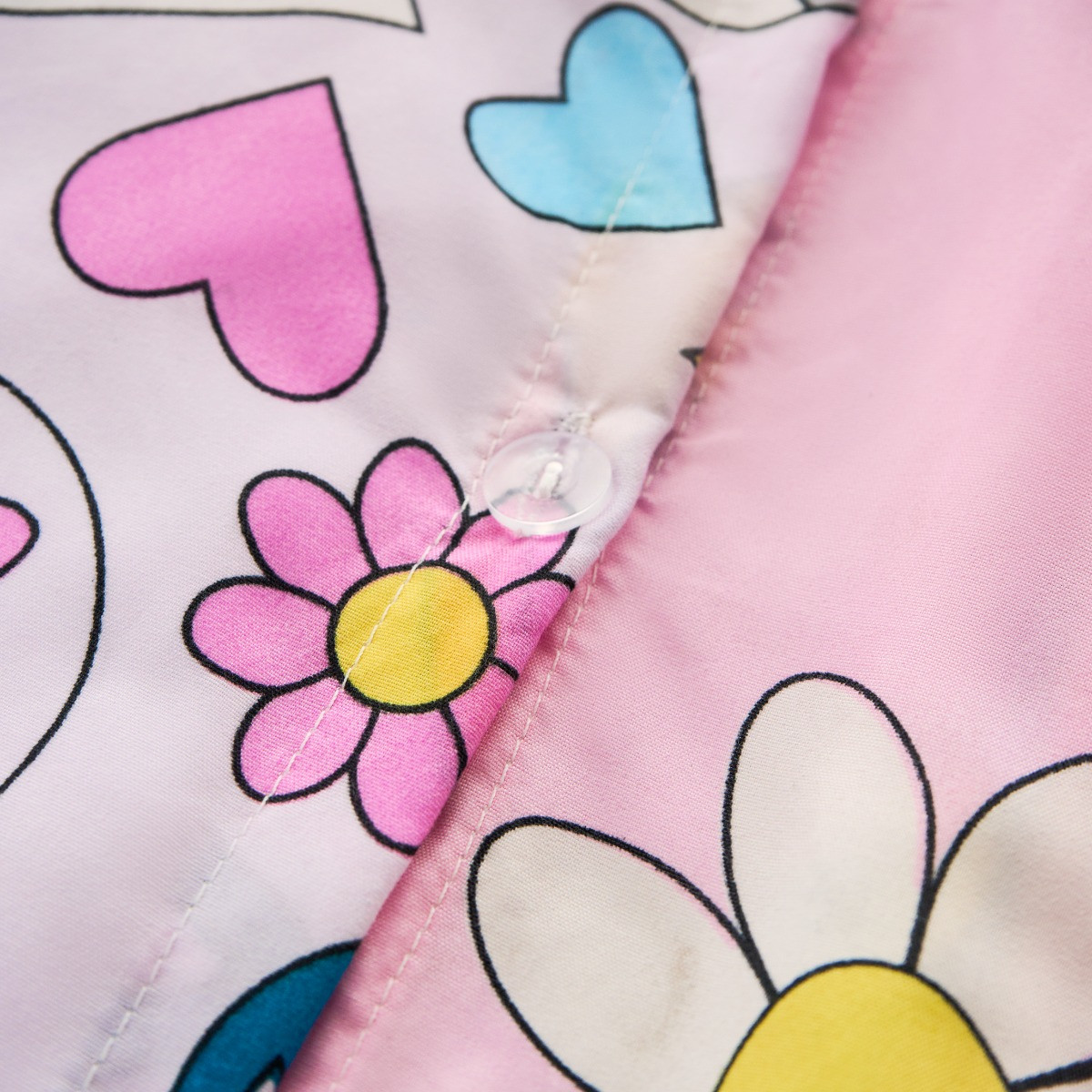 OHS Positive Vibes Duvet Cover Set, Multi - Single>