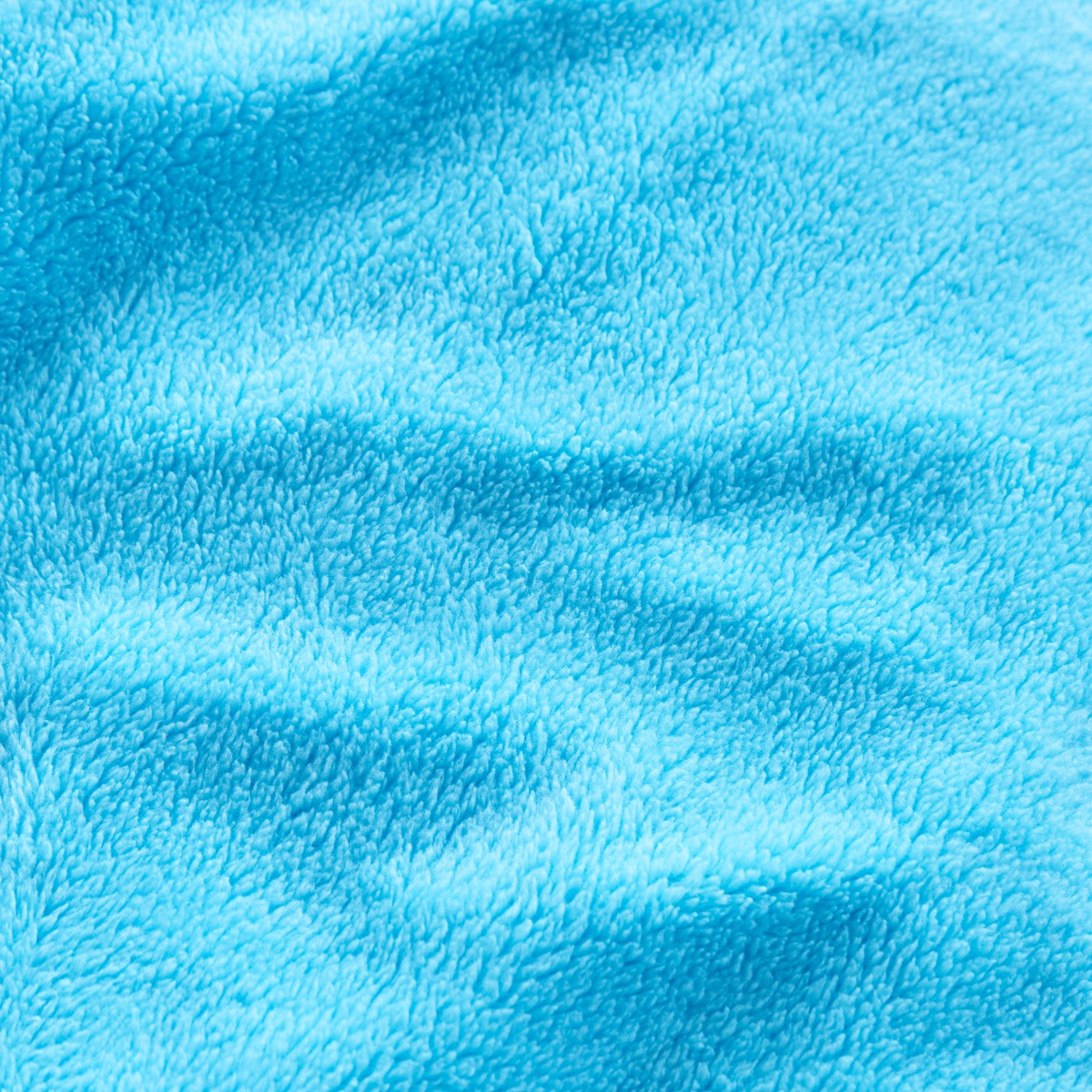 OHS Teddy Fleece Reversible Duvet Cover Set, Blue/Sea Blue - Single>