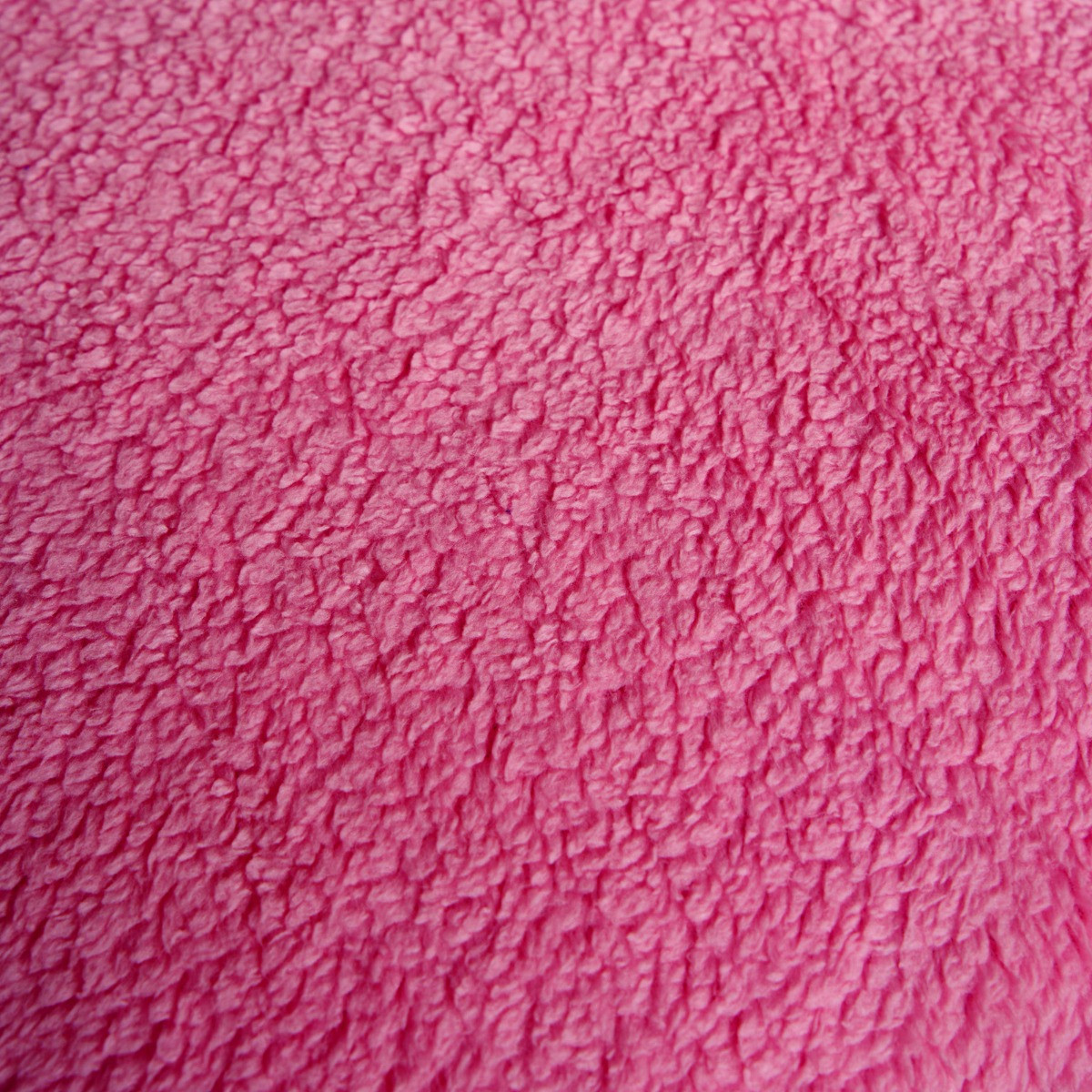 OHS Teddy Fleece Reversible Duvet Cover Set - Pink/ Bright Pink>