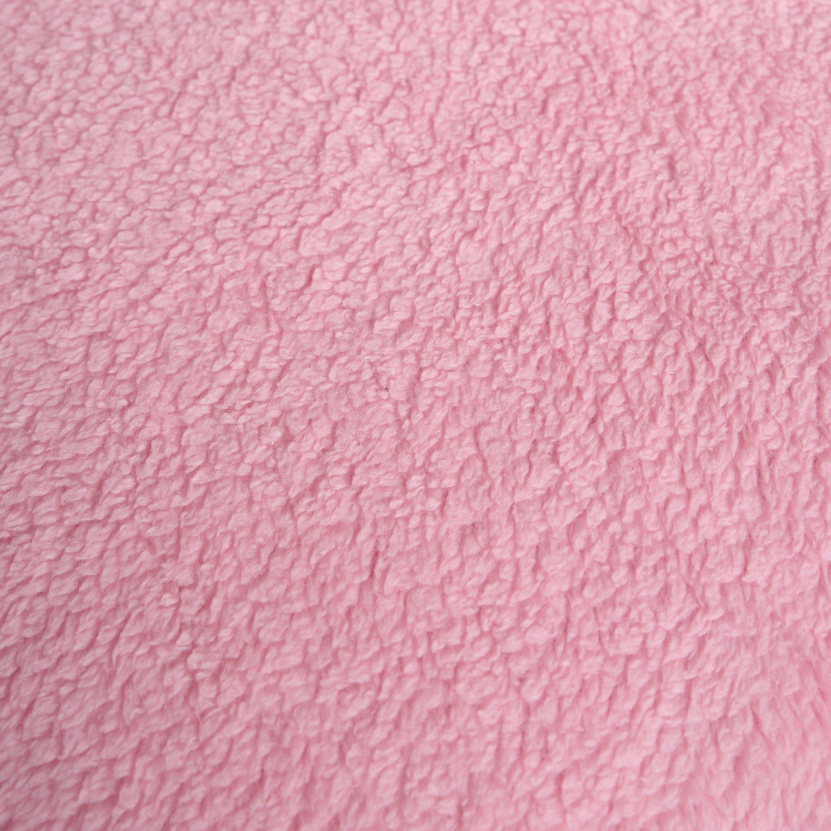 OHS Teddy Fleece Reversible Duvet Cover Set, Pink/ Bright Pink - Single>