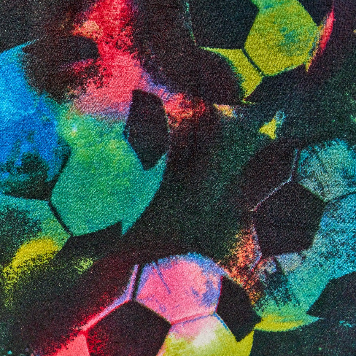 OHS Kids Football Fleece Duvet Cover Set, Neon - Double>