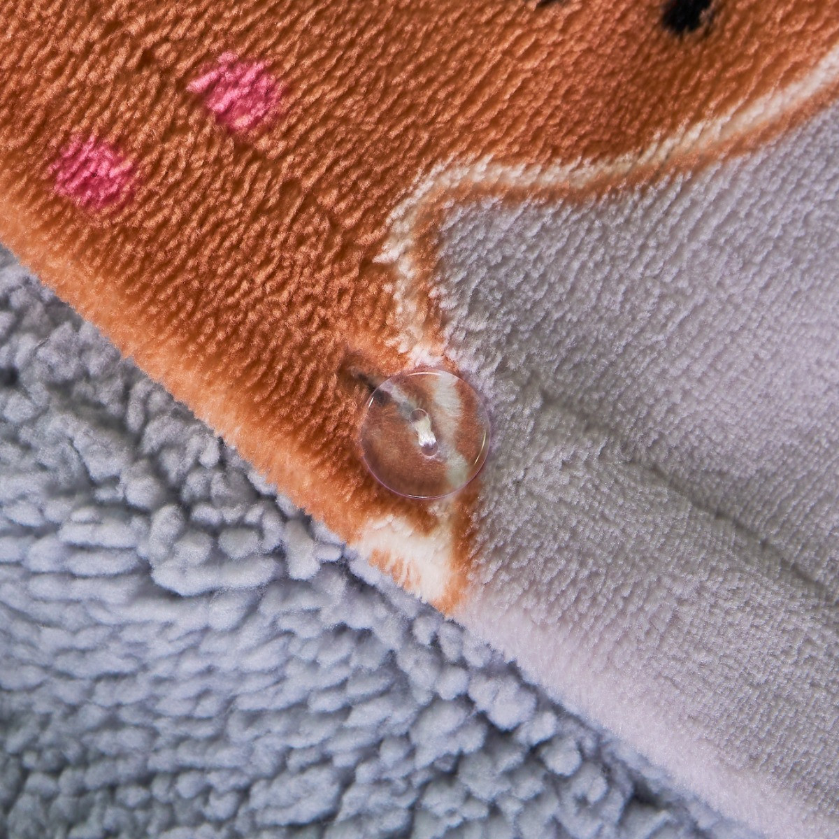 OHS Christmas Gingerbread Fleece Duvet Cover Set, Grey - Single>