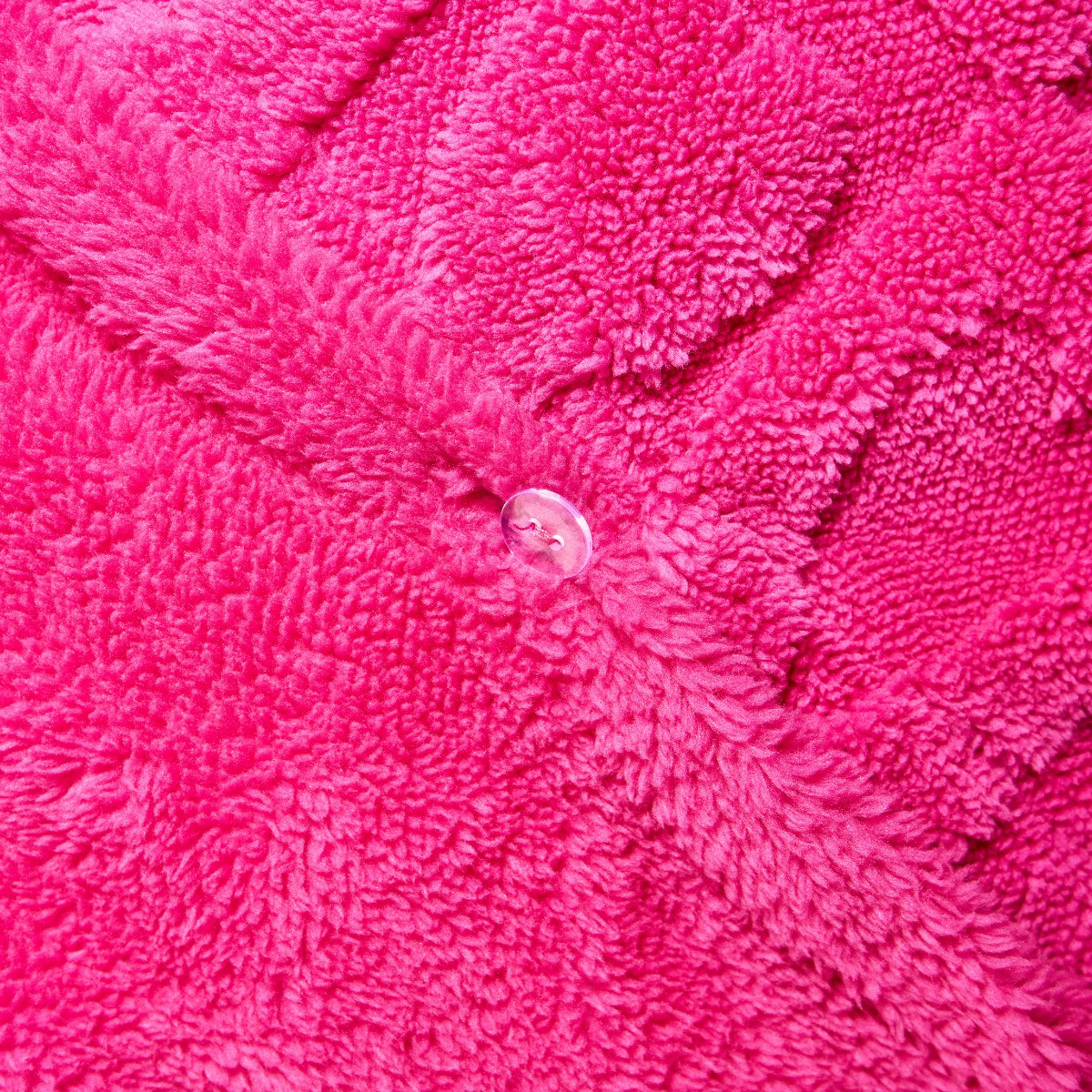 OHS Heart Tufted Fleece Duvet Cover Set - Hot Pink >