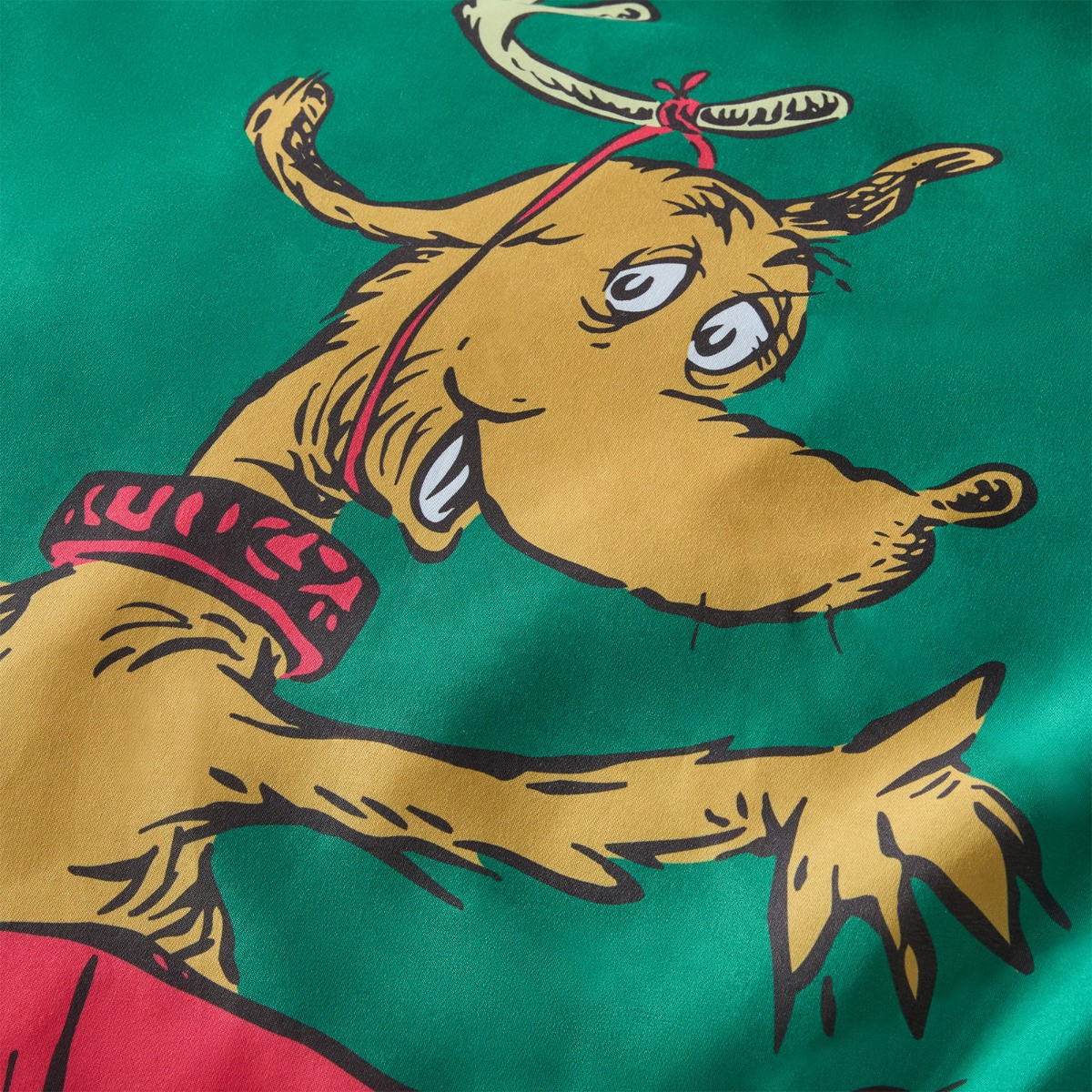 OHS Grinch Printed Duvet Set, Green - Single>
