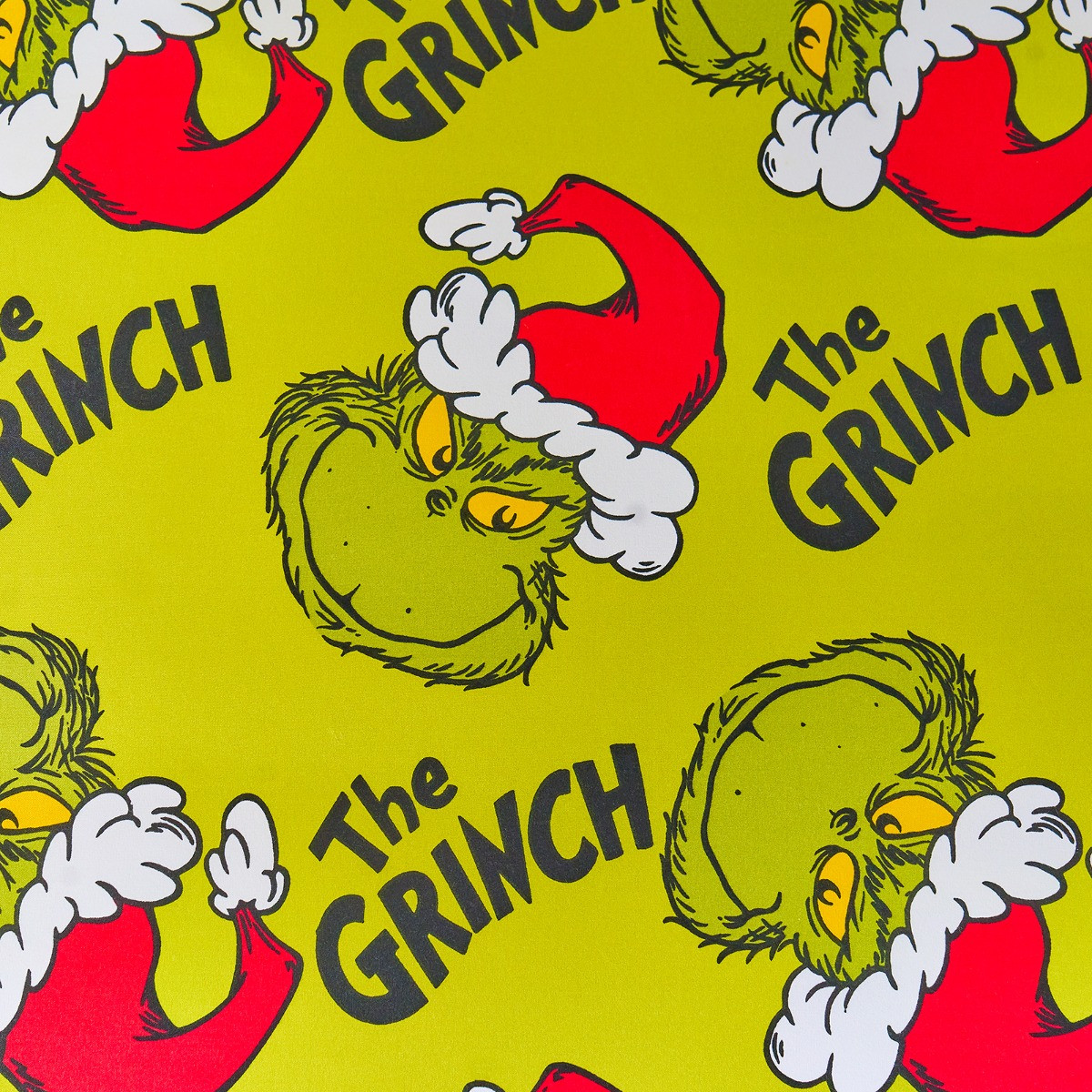 OHS Grinch Printed Duvet Set, Green - Double>