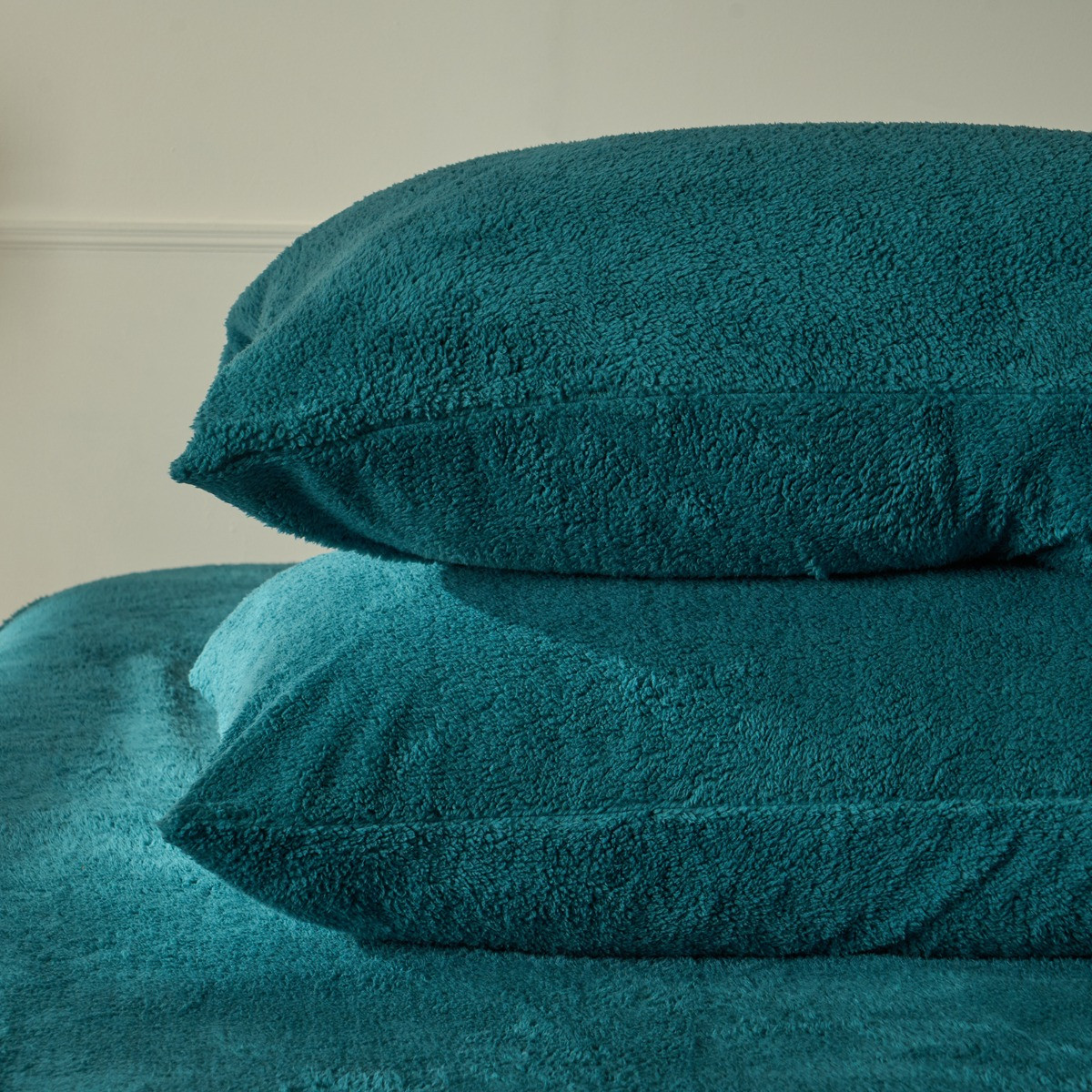 OHS Teddy Fleece Pillowcases - Teal>