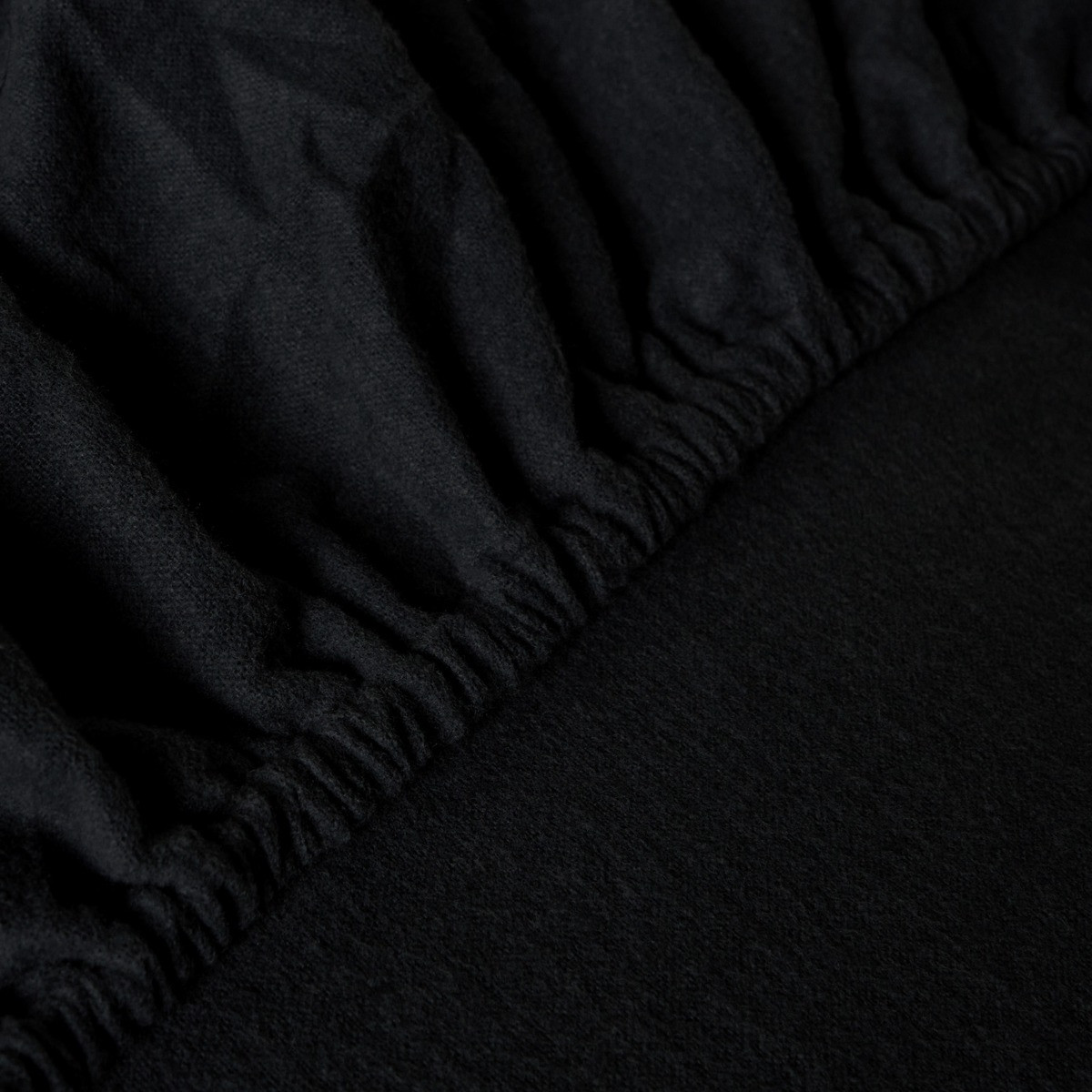 OHS Brushed Cotton Fitted Sheet, Charcoal - King>