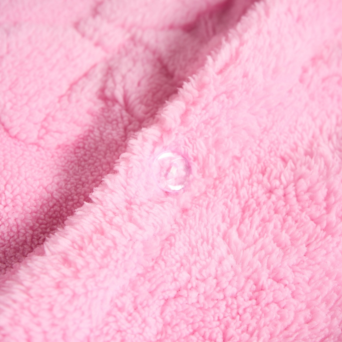 OHS Bows Tufted Teddy Fleece Duvet Cover Set - Pink>