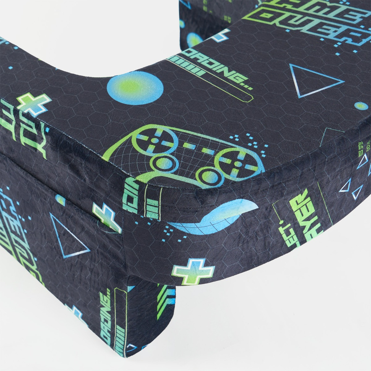 OHS Gaming Desk Lap Pillow - Green/Blue>