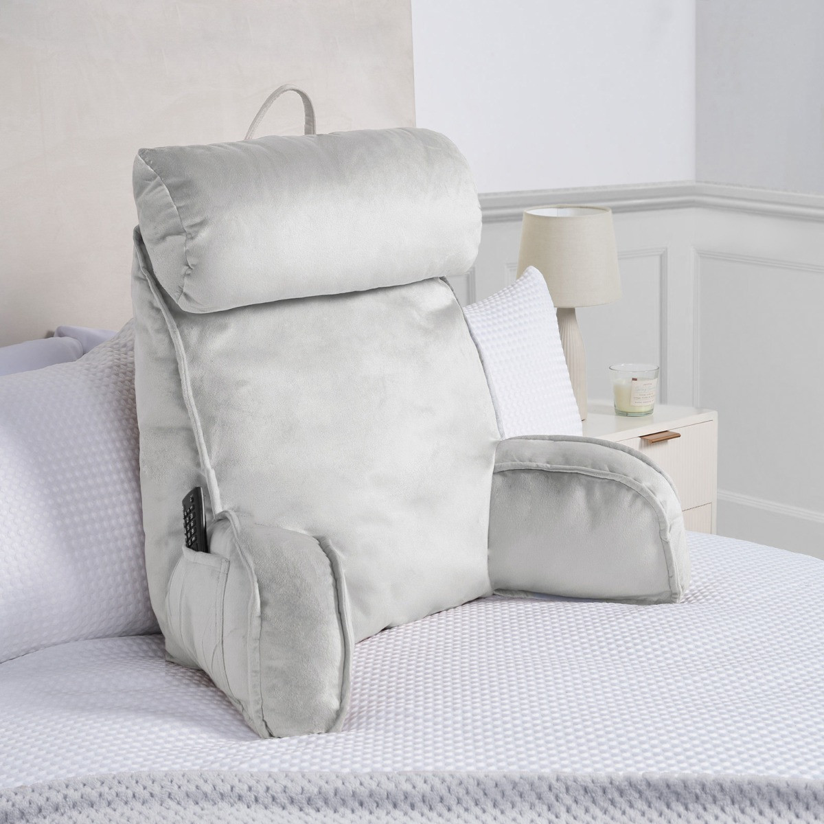 OHS Cuddle Cushion with Head Rest - Silver>