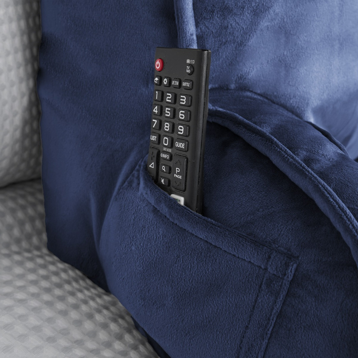 OHS Cuddle Cushion with Head Rest - Navy>