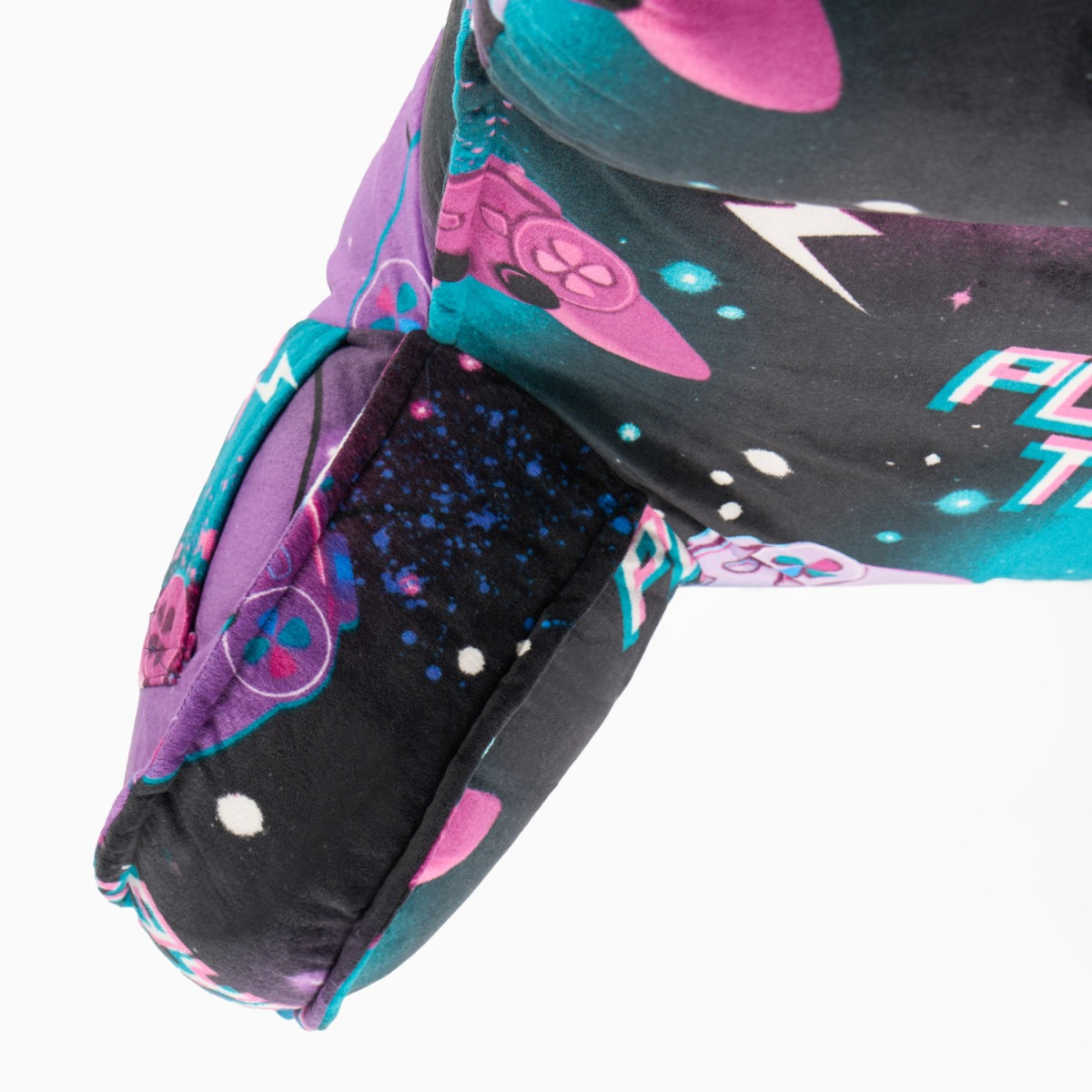 OHS Gaming Cuddle Cushion with Head Rest - Neon>