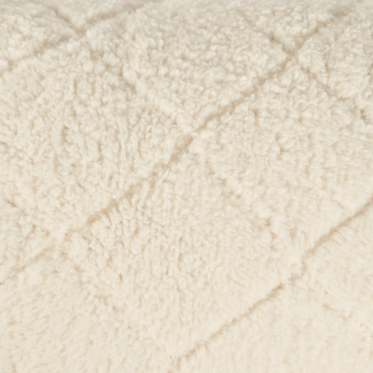 OHS Teddy Thermal Pillow Protector Pair, Cream - 2 Pack>