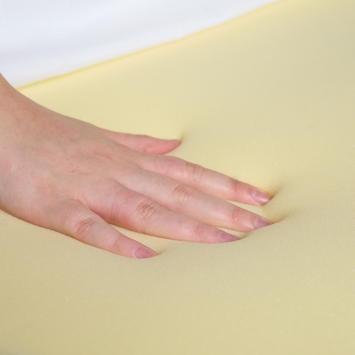 OHS Memory Foam Topper, White - Single>