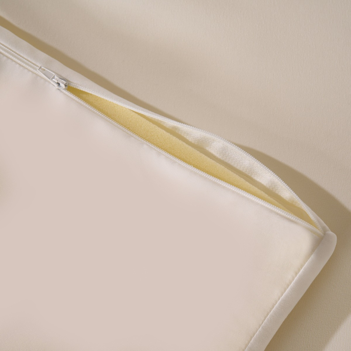 OHS Memory Foam Topper, White - King>