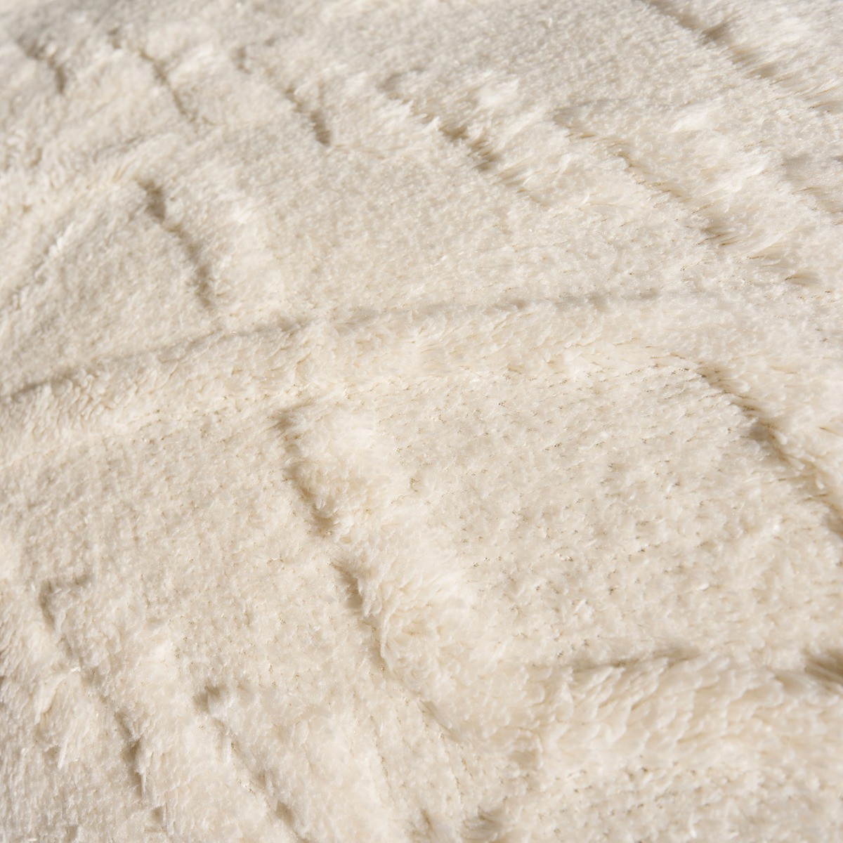 OHS Cable Knit Bolster Pillow - Cream>