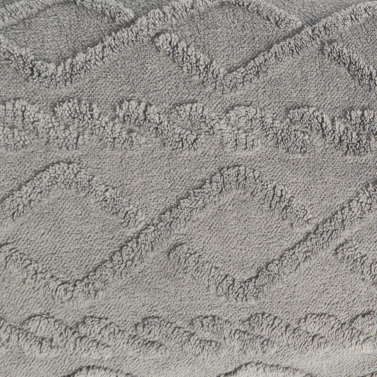 OHS Cable Knit Bolster Pillow - Grey>