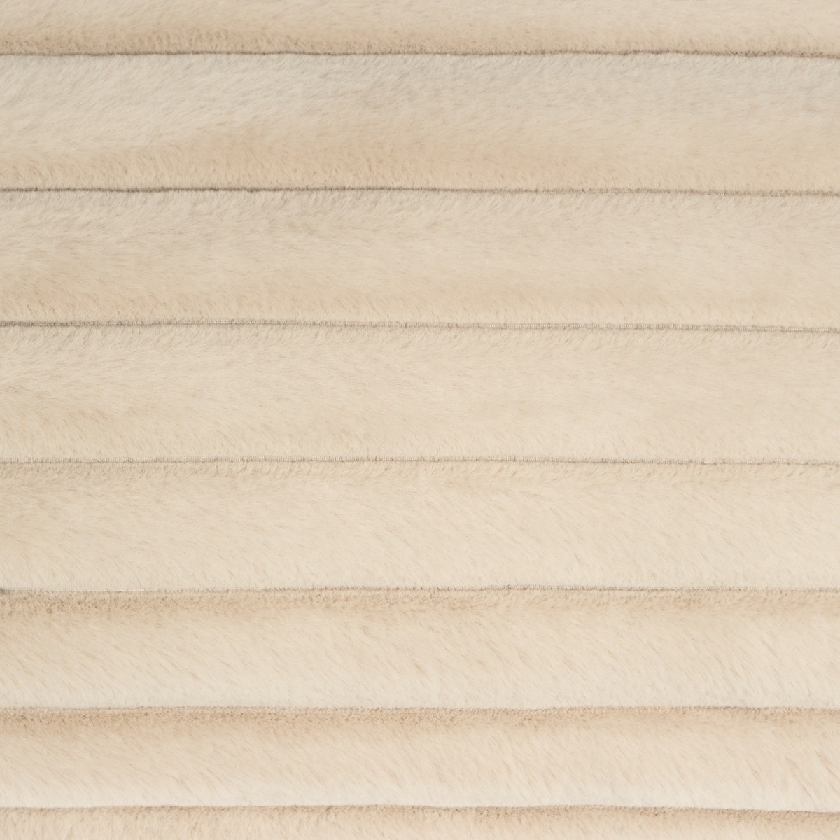 OHS Ribbed Faux Fur Bolster Pillow - Natural >