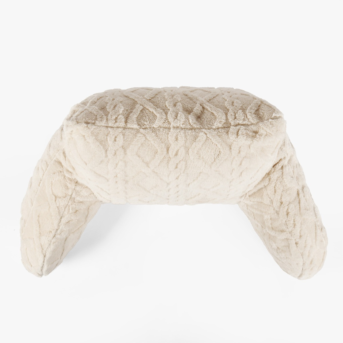 OHS Cable Knit Cuddle Cushion - Cream>